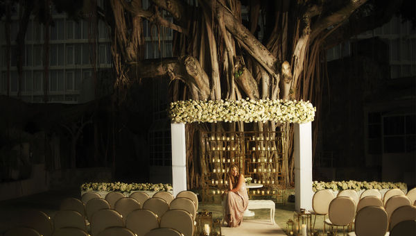 An outdoor wedding setup at the Fairmont El San Juan Hotel in Puerto Rico. An outdoor wedding setup at the Fairmont El San Juan Hotel in Puerto Rico.