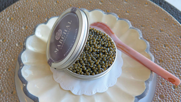 Caviar en surprise, is one of the signature canapes at Marchal. Caviar en surprise, is one of the signature canapes at Marchal.
