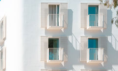 The exterior of The Standard, Ibiza pays homage to the region’s centuries of sun-bleached masonry.