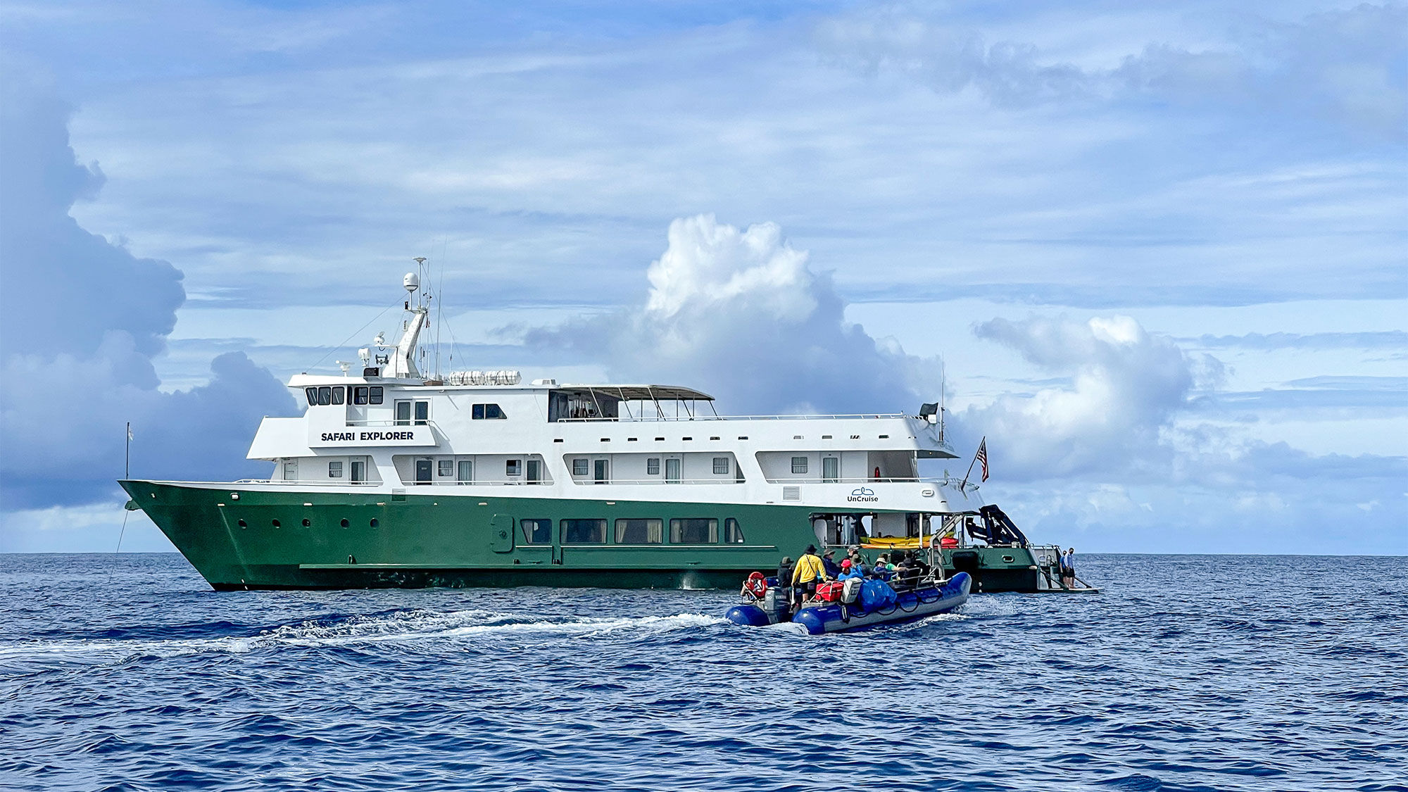 UnCruise Adventures' Safari Explorer. The small ship was among the first to sail in Hawaii when it returned to the Islands in November, and its season sold out.