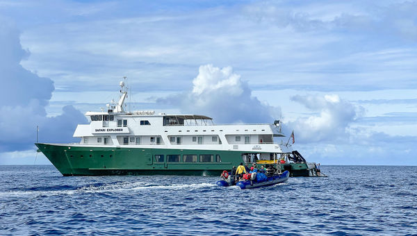 UnCruise Adventures' Safari Explorer. The small ship was among the first to sail in Hawaii when it returned to the Islands in November, and its season sold out.