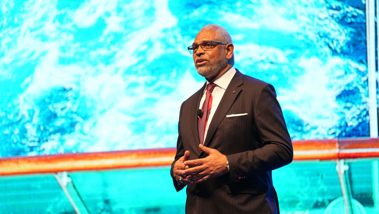 Carnival Corp. CEO Arnold Donald at World Travel & Tourism Council's Global Summit in 2022.