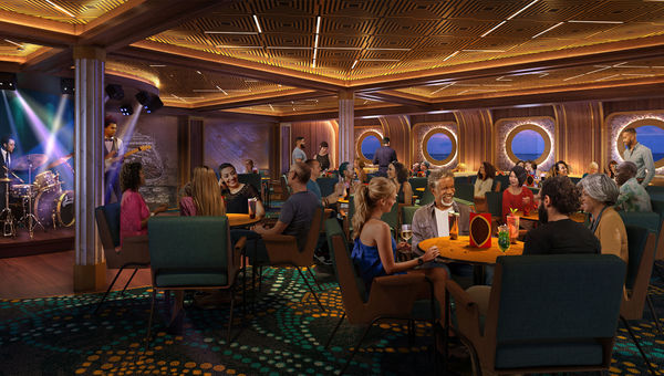 The Golden Jubilee bar and lounge will have a stage for live music and a dance floor. The Golden Jubilee bar and lounge will have a stage for live music and a dance floor.