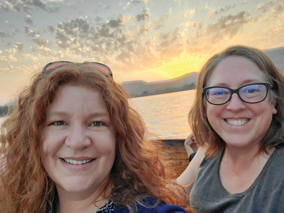 Two travel advisors -- Stephanie Cavelli, left, and Rochelle Zemke -- created the My Fam Trip app after sharing a similar experience trying to document a fam trip they were on.