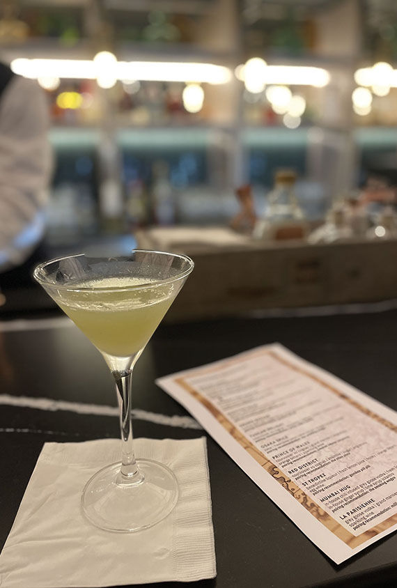 The Atlas Bar's custom-cocktail menu is unique to the lounge.