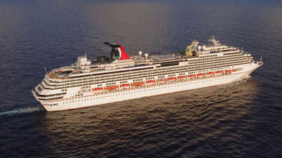 The Carnival Splendor. The ship was the last of Carnival's fleet to return to service.