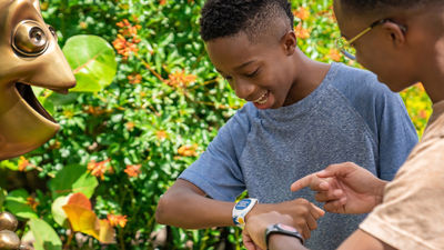 When they debut this summer, Disney’s new MagicBand+ wearables will enable guests to interact with statues erected around the Walt Disney World parks for its 50th anniversary.