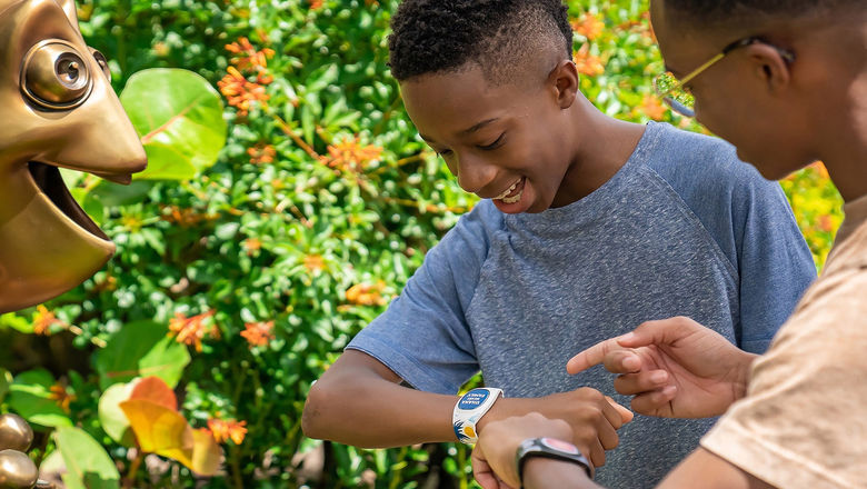 When they debut this summer, Disney’s new MagicBand+ wearables will enable guests to interact with statues erected around the Walt Disney World parks for its 50th anniversary.