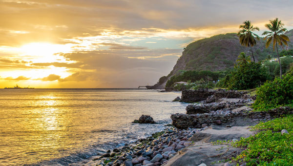St. Eustatius, also known as the Golden Rock, is dominated by a dormant volcano, a colorful history and pristine dive sites. St. Eustatius, also known as the Golden Rock, is dominated by a dormant volcano, a colorful history and pristine dive sites.