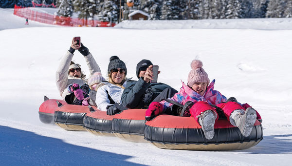 The tubing hill at Copper Mountain is great for families and stays open into the evening. The tubing hill at Copper Mountain is great for families and stays open into the evening.