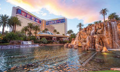 The Mirage Hotel & Casino featured many innovations in Las Vegas hospitality when it opened in 1989.