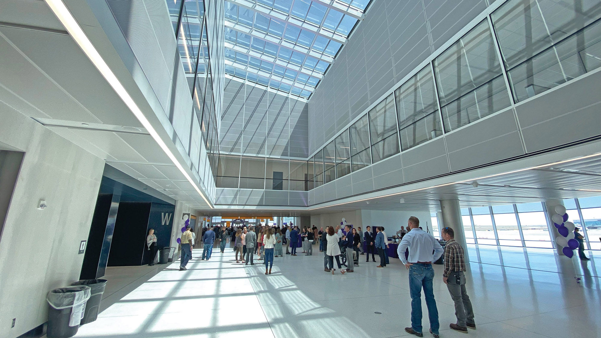 Terminal C East's two atriums will house concessions.