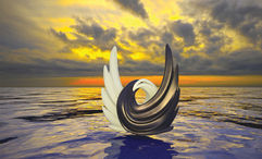 "Peacemakers Sunset" is the work of Brazilian visual artist Rubem Robierb.
