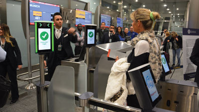 The biometric boarding process takes only a couple seconds per passenger, according to MIA.