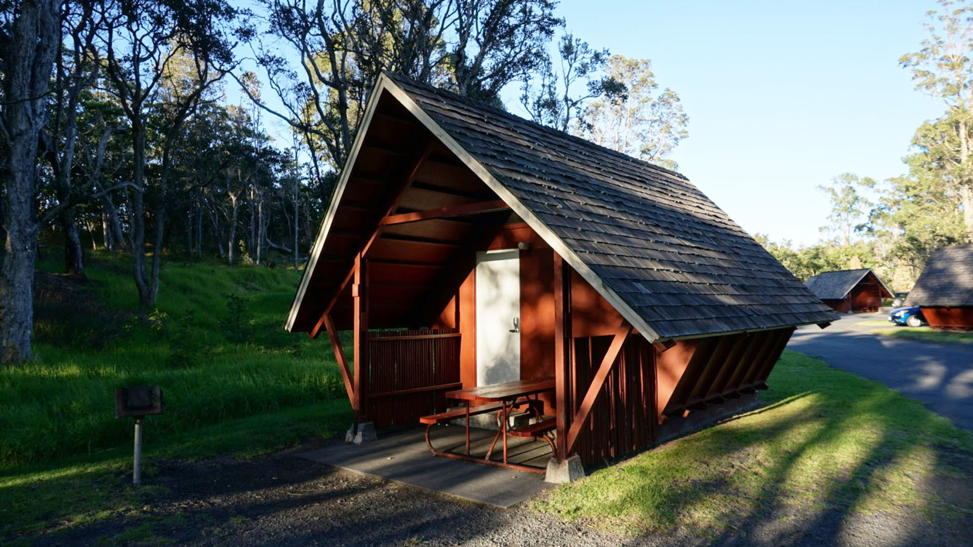 On the Island of Hawaii, the cabins at Namakanipaio are a fun alternative to staying at the Volcano House.