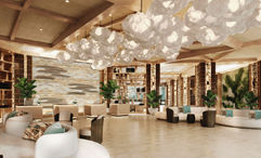 A rendering of the lobby at the Westin Beach Resort & Spa at Frenchman’s Reef on St. Thomas.