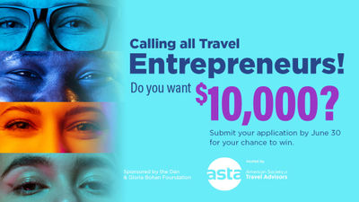 ASTA is seeking entrants for its Entrepreneur of the Year Award. The winner will be chosen live at the ASTA Global Convention in August.
