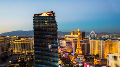 The Cosmopolitan, an MGM Resorts-operated casino hotel in Las Vegas. MGM Resorts International's online hotel booking platform remains offline more than a week after the company first reported widespread impact from a "cybersecurity issue."