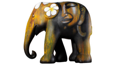 Painted statues like the one seen here will be part of the Elephant Parade exhibition at Resorts World Las Vegas this summer.