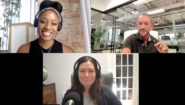 Nicole Edenedo, Authentic Vacations' Simon Russell and Rebecca Tobin on the Folo by Travel Weekly podcast to talk about charging tour clients a pre-booking deposit.