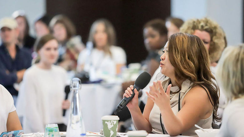 Future Leaders attendees participate in a Think Tank, designed to allow group discussion and sharing of ideas.