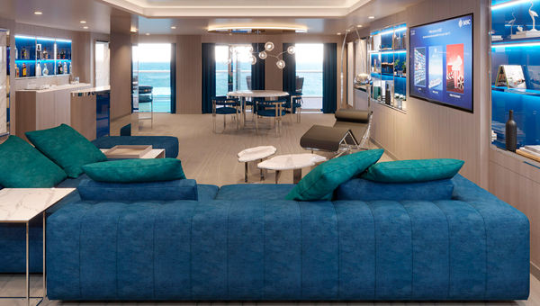 The MSC Yacht Club on the World Europa will have two owner's suites.