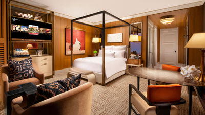A Wynn Resort King Suite. Wynn Las Vegas is redesigning its 2,674 guestrooms and suites.