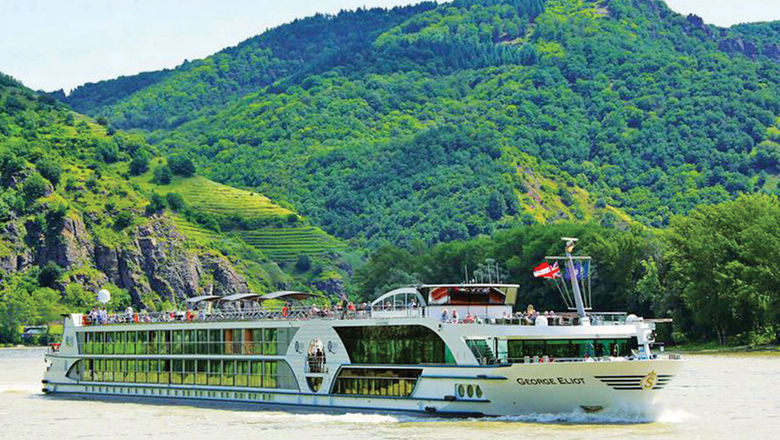 The Riviera River Cruises ship George Eliot. The line is offering discounts on a majority of its Europe sailings in the fall.