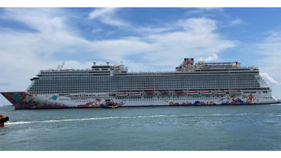 The Genting Dream in Singapore.