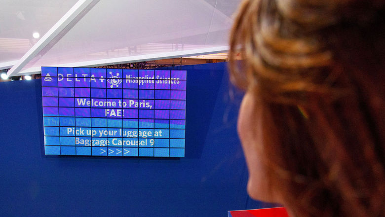 Delta's tech partner for the personalized airport display is Misapplied Sciences.
