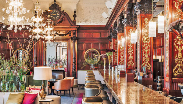Grand Hotel Stockholm's Cadier Bar is named after the hotel's founder and serves signature cocktails.
