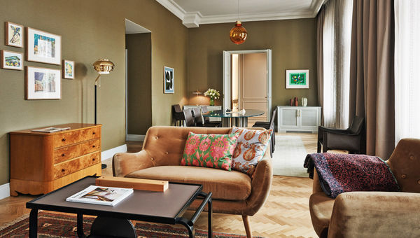 Finnish art and design are features throughout the hotel's 153 rooms and suites.