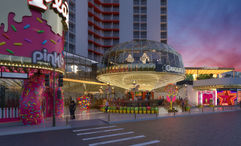 The Carousel Bar will feature galloping carousel horses, spinning martini glasses, a cooling system and seating for 100.