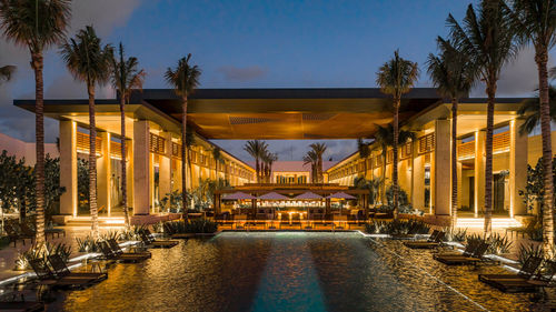 The exterior of the Conrad Tulum Riviera Maya.