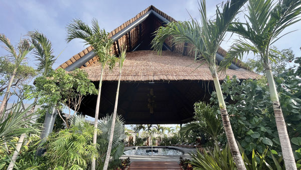 The entrance to the Hilton Tulum's spa. The entrance to the Hilton Tulum's spa.