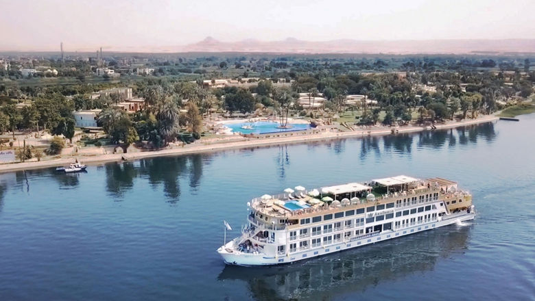 AmaWaterways' AmaDahlia sailing the Nile.