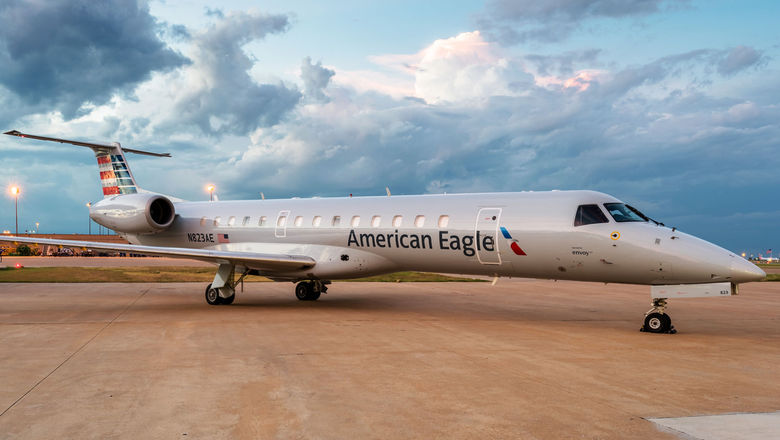 There are about 500 planes that fly for American Eagle, AA's regional airline brand.