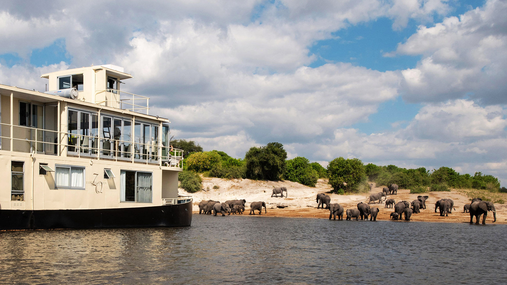 The Chobe Princess can accommodate 10 and can be booked for exclusive use.