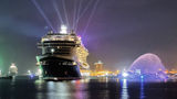 The Disney Wish sailed into Port Canaveral on Monday before dawn.