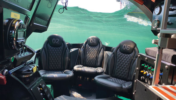 The Octantis' yellow submarines, named after members of the Beatles, are equipped to take six guests each into the depths of the oceans and lakes the ship sails and can also collect data samples.
