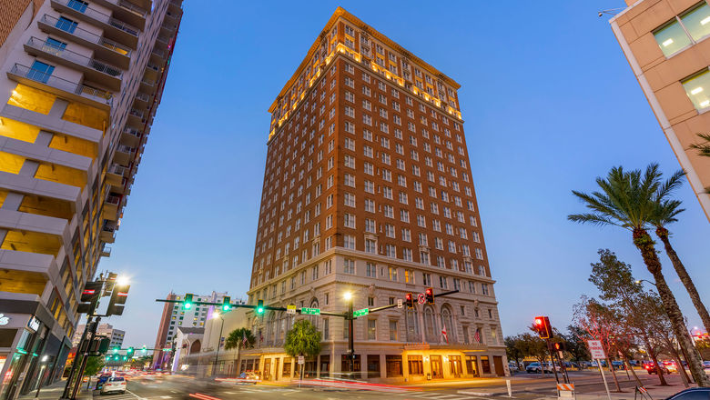 The Floridan Palace Hotel is in Tampa's North Downtown (NoDo) neighborhood.