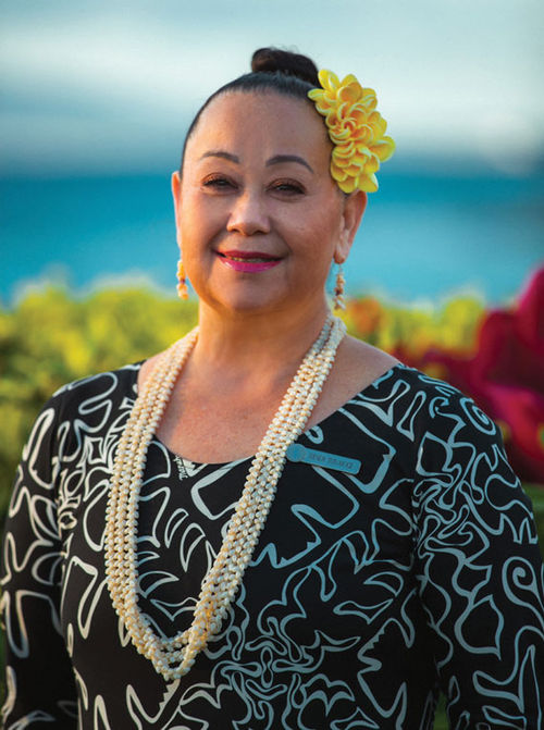 Wendy "Aunty Wendy" Tuivaioge, director of Hawaiian programs at the Four Seasons Resort Maui.