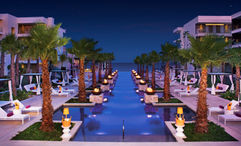 The Freestyle pool at the Breathless Riviera Cancun Resort & Spa.