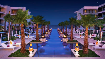 The Freestyle pool at the Breathless Riviera Cancun Resort & Spa.