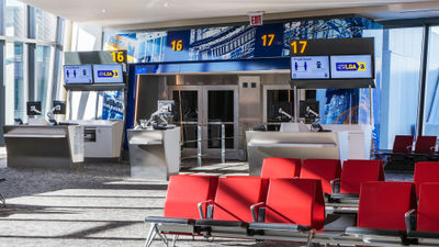 A gate in LaGuardia Airport's new Terminal B.