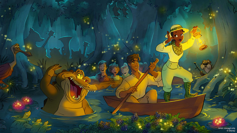 Tiana’s Bayou Adventure is based on the 2009 animated film “The Princess and the Frog,” which follows Princess Tiana on her journey to open a restaurant in New Orleans in the 1920s.