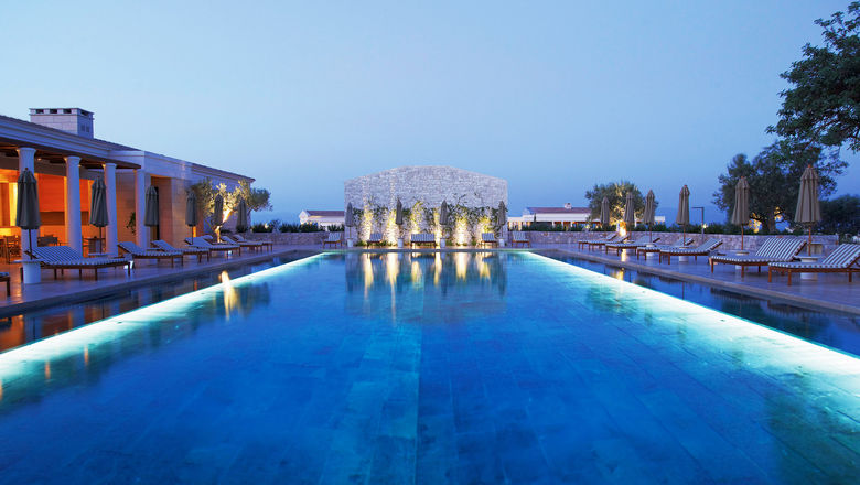 Amanzoe said the main areas of the resort, as well as all of its villas, remain intact.
