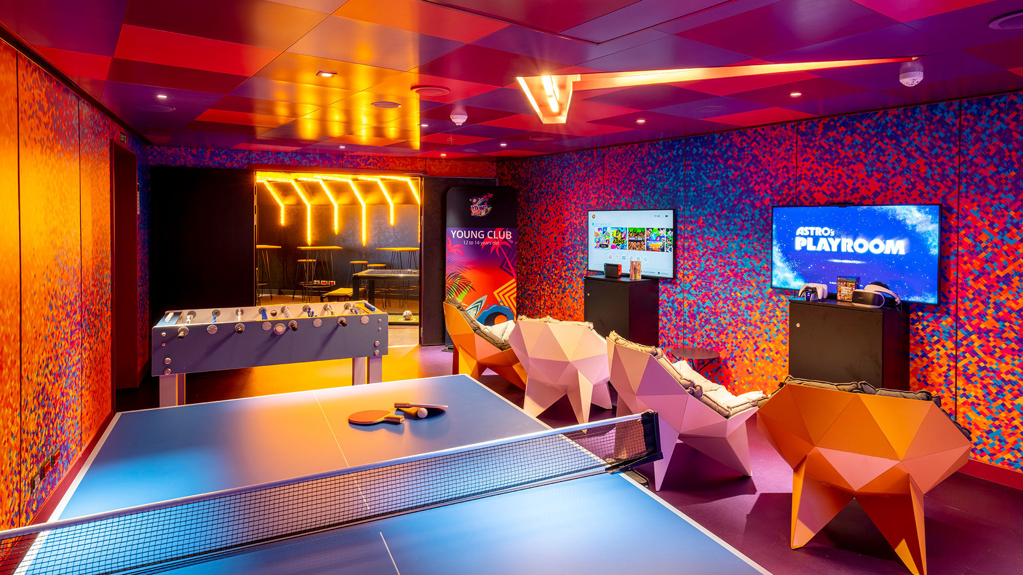 The MSC Seascape's Young Club will be one of the dedicated spaces for teens and tweens.