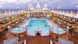 The pool deck on the Seven Seas Voyager.