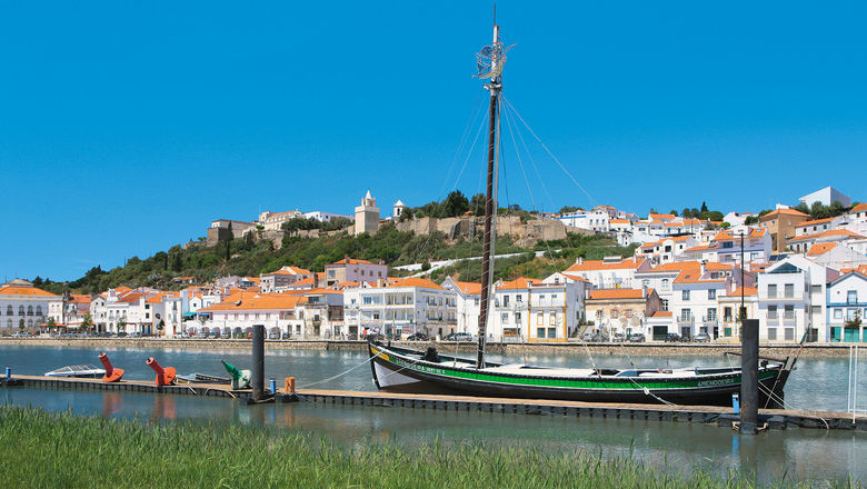 The Alcacer do Sal in the Alentejo region overlooks the Sado River.